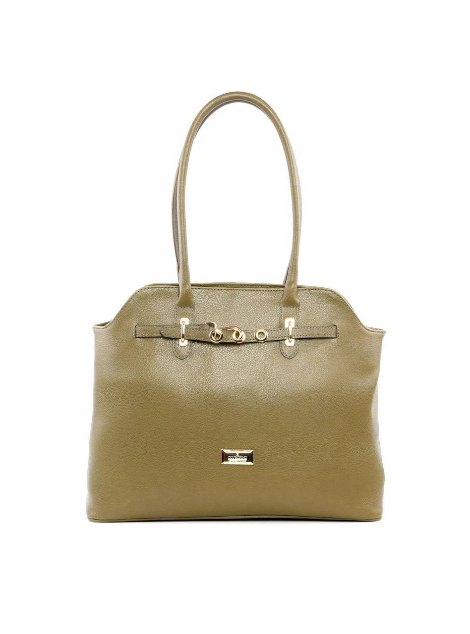 Bolsa com Detalhe de Cinto e Ilhós Frontal - Verde BSI-6187 - VD