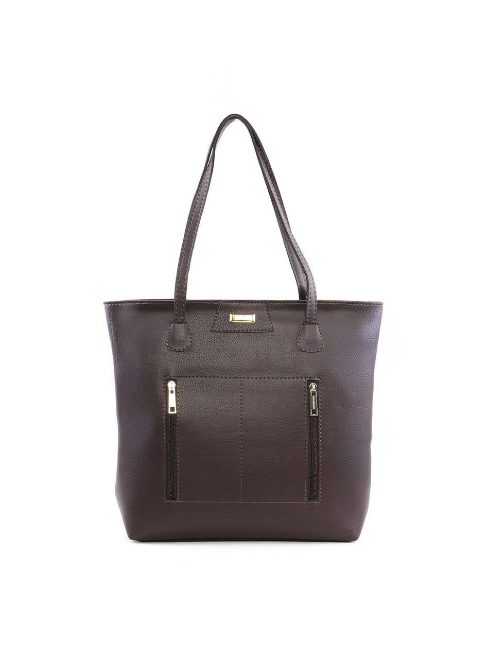 Bolsa Shopper com Detalhe de Costura - Cacau BSI-6412 - CA