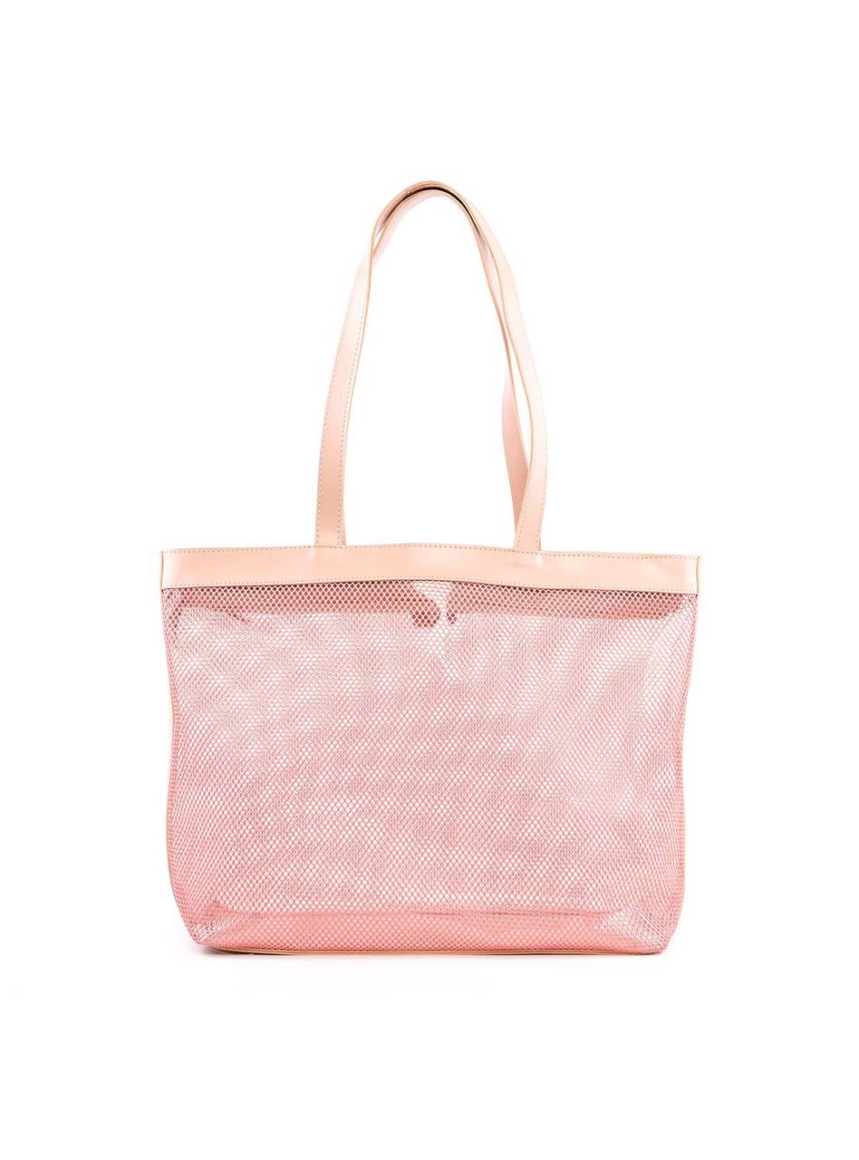 Bolsa Shopper Transparente com Tela - Nude BSI-6303 - NU