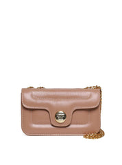 Bolsa Satchel Retangular com Tampa Matelasse - Nude BSI-5967 - NU