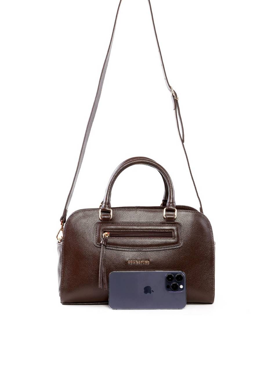 Bolsa Baú Grande com Alça Dupla - Cacau BSI-6462 - CA