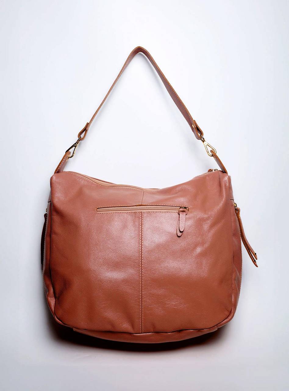 Bolsa Feminina Hobo Tiracolo Couro Castor BSI-5704 - CS