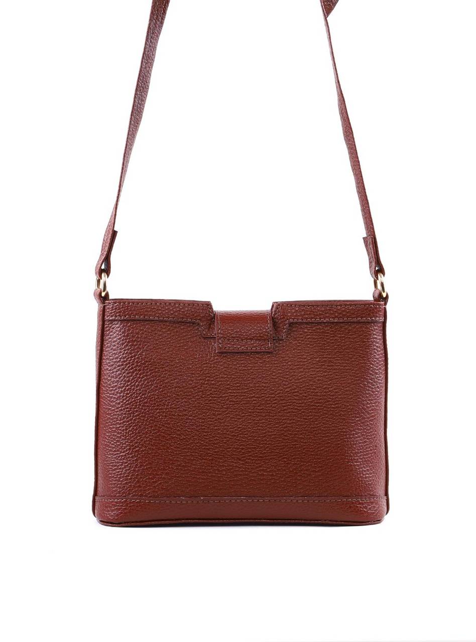 Bolsa Transversal Detalhe Tela Frontal - Cacau BSI-6377 - CA
