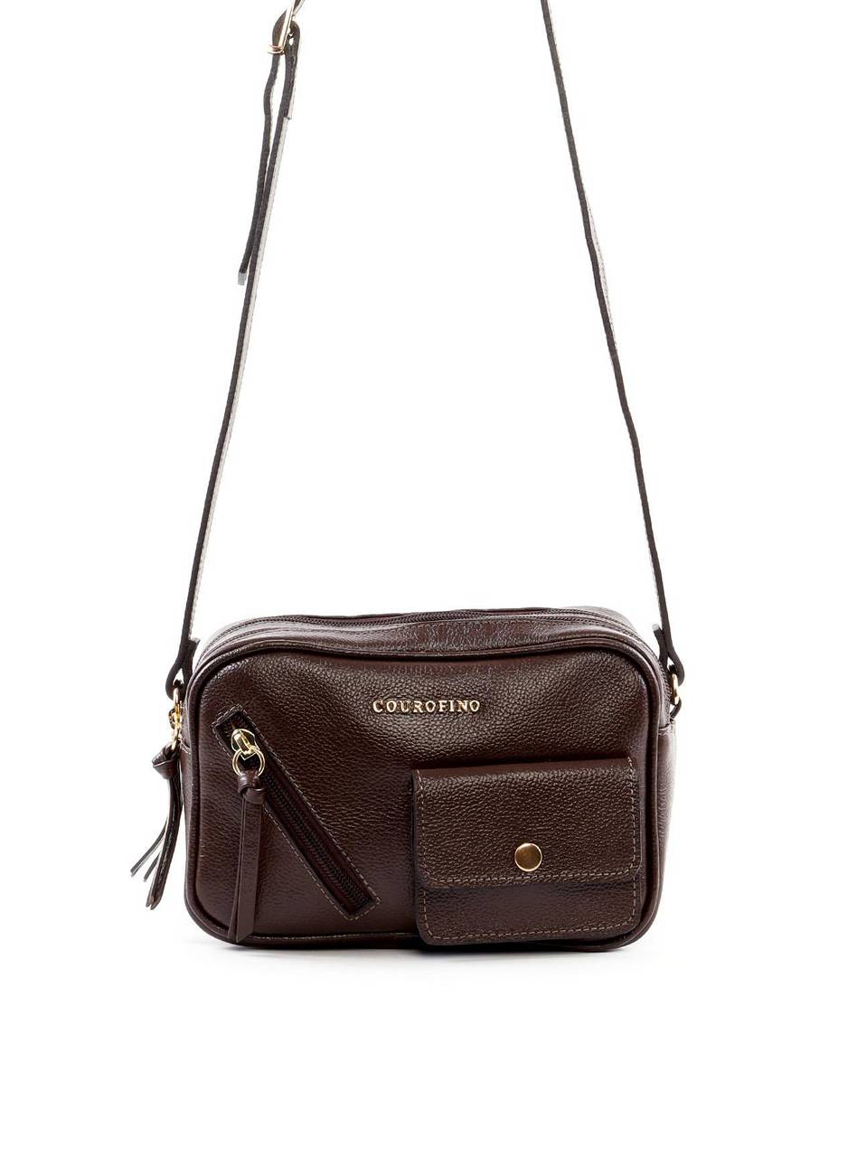 Bolsa Bag Transversal com Bolso Frontal - Cacau BSI-6427 - CA