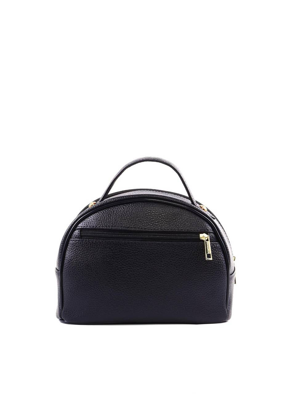 Necessaire Feminina Arredondada Detalhe Tela Frontal - Preta NSI-168 - PR