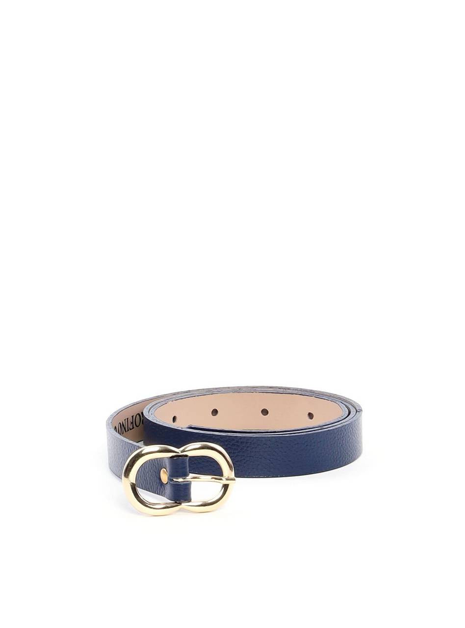 Cinto Feminino em Couro com Fivela Orgânica - Azul CTI-989 - AZ