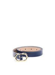 Cinto Feminino em Couro com Fivela Orgânica - Azul CTI-989 - AZ