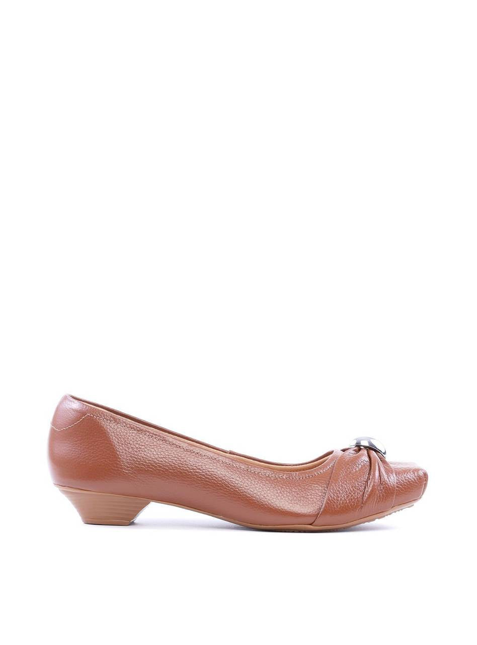 Scarpin com Salto Baixo Drapeado - Castor SDI-11742 - CS