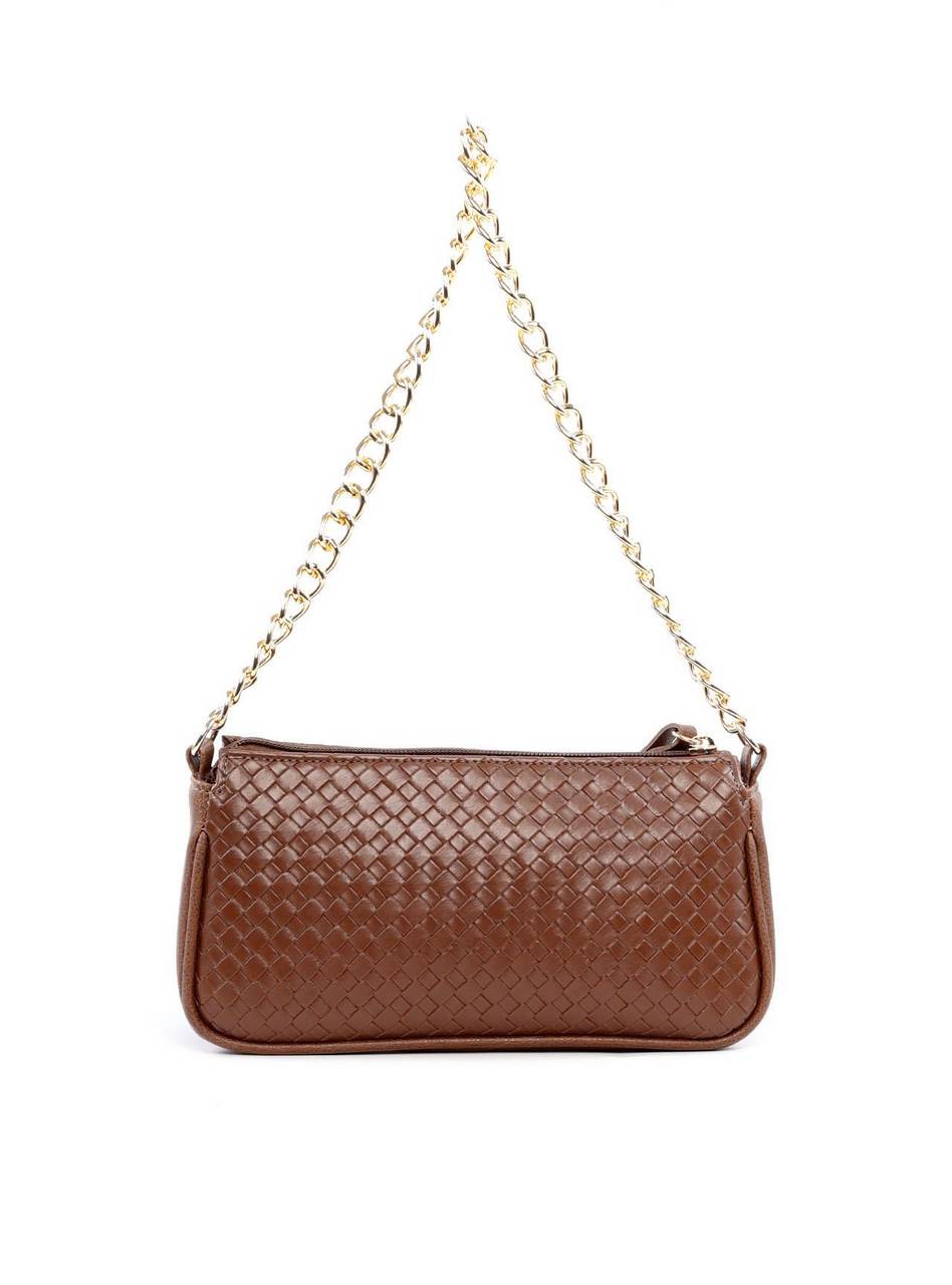 Bolsa Baguette em Tressê Pequena - Cacau BSI-6236 - CA