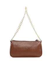 Bolsa Baguette em Tressê Pequena - Cacau BSI-6236 - CA