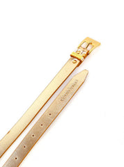 Cinto Feminino com Fivela Larga e Placa no Passador - Ouro CTI-1004 - AU