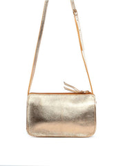 Bolsa Clutch Transversal com Bolso Removível - Ouro BSI-6417 - AU