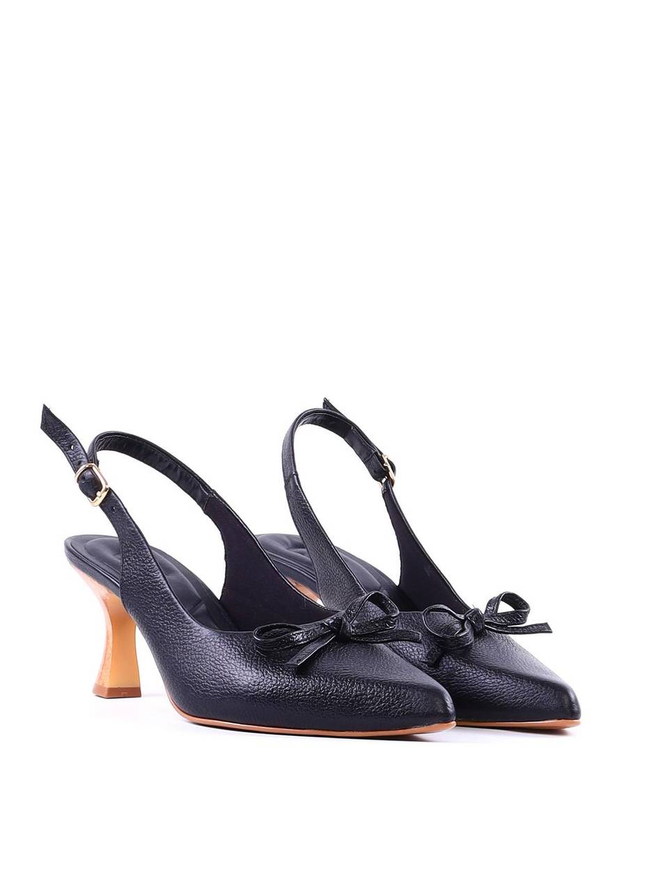Scarpin Slingback com Detalhe de Laço - Preta SDI-12002 - PR