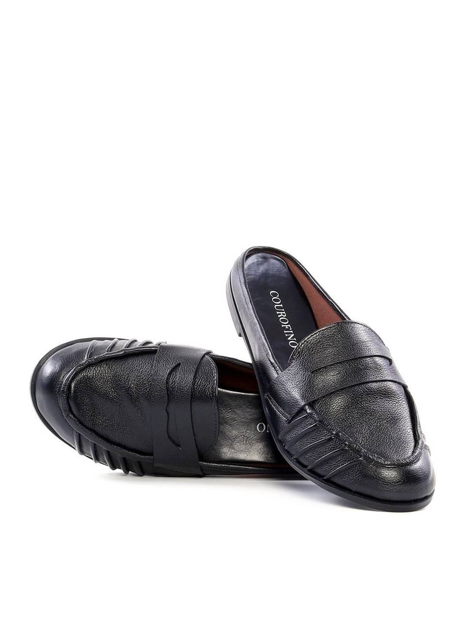 Mule Mocassim Drapeado - Preta SDI-12137 - PR