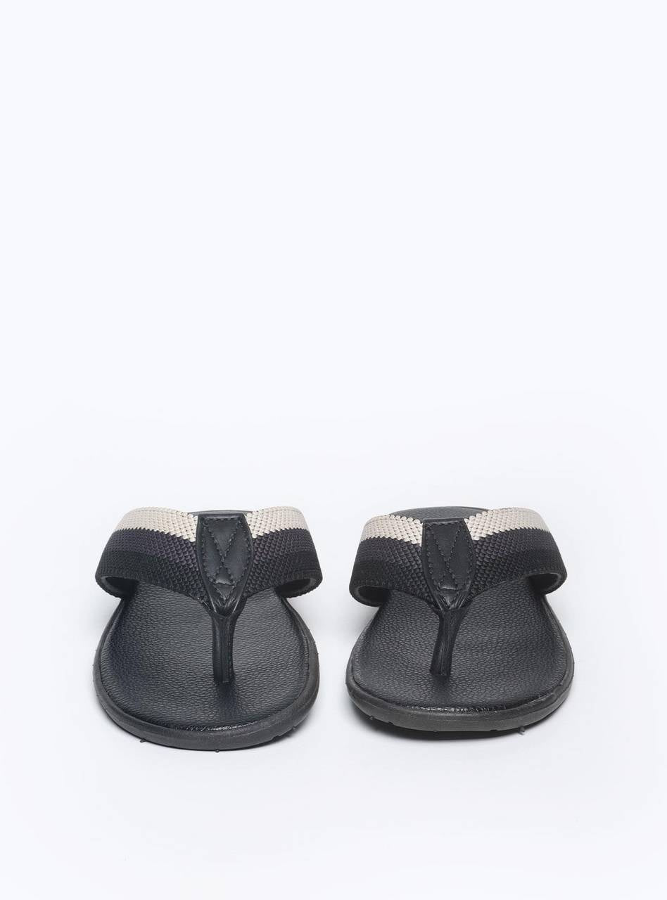 Sandália Masculina Chinelão Couro Cabresto Reto - Preta SDI-11555 - PR