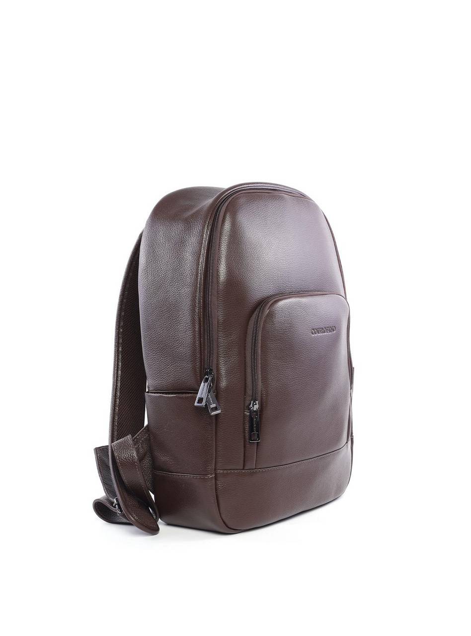 Mochila Masculina Executiva em Couro com Bolsos - Cacau MEI-452 - CA