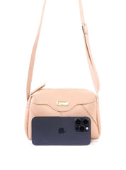 Bolsa Bag Pequena com Retalhos - Nude BSI-6409 - NU
