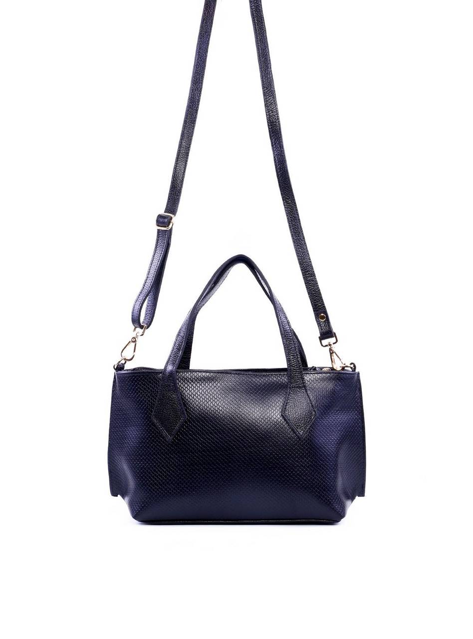 Bolsa Tote Alça Dupla Croco - Preta BSI-6329 - PR