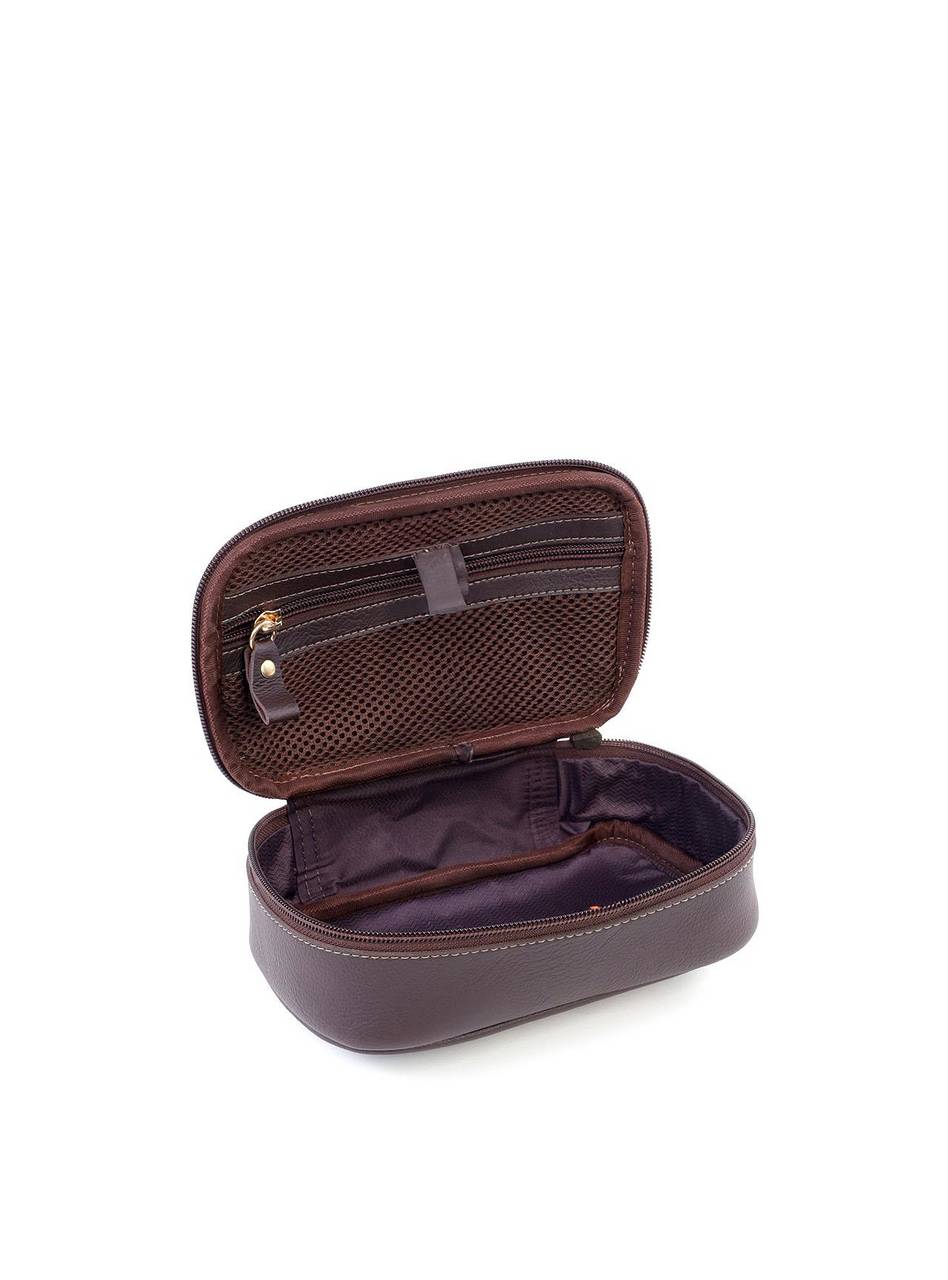 Necessaire Quadrada com Alça de Mão - Cacau NSI-158 - CA