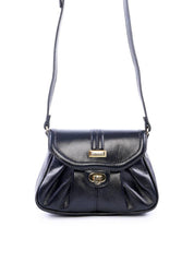 Bolsa Saddle Transversal Drapeada - Preta BSI-6089 - PR