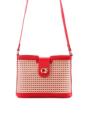 Bolsa Transversal Detalhe Tela Frontal - Vermelha BSI-6377 - VE