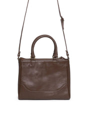 Bolsa Tote Couro Média Transversal Cacau BSI-5893 - CA