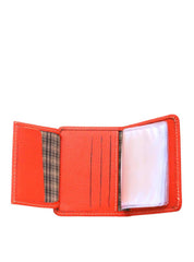 Porta-Cartão Simples Couro Detalhe Bolinhas Laranja PRI-063 - LR