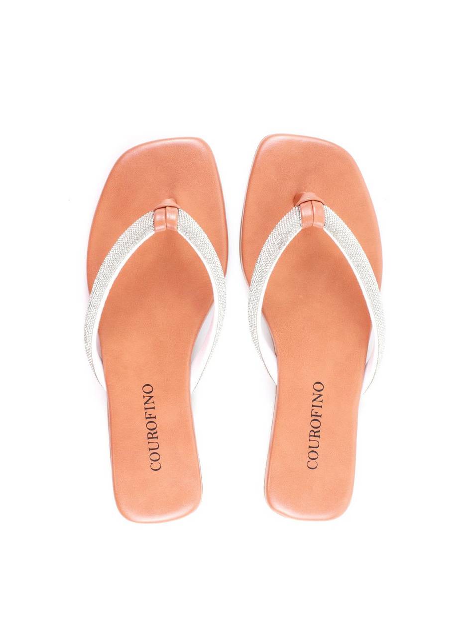 Rasteira de Dedo com Strass - Nude SDI-11889 - NU