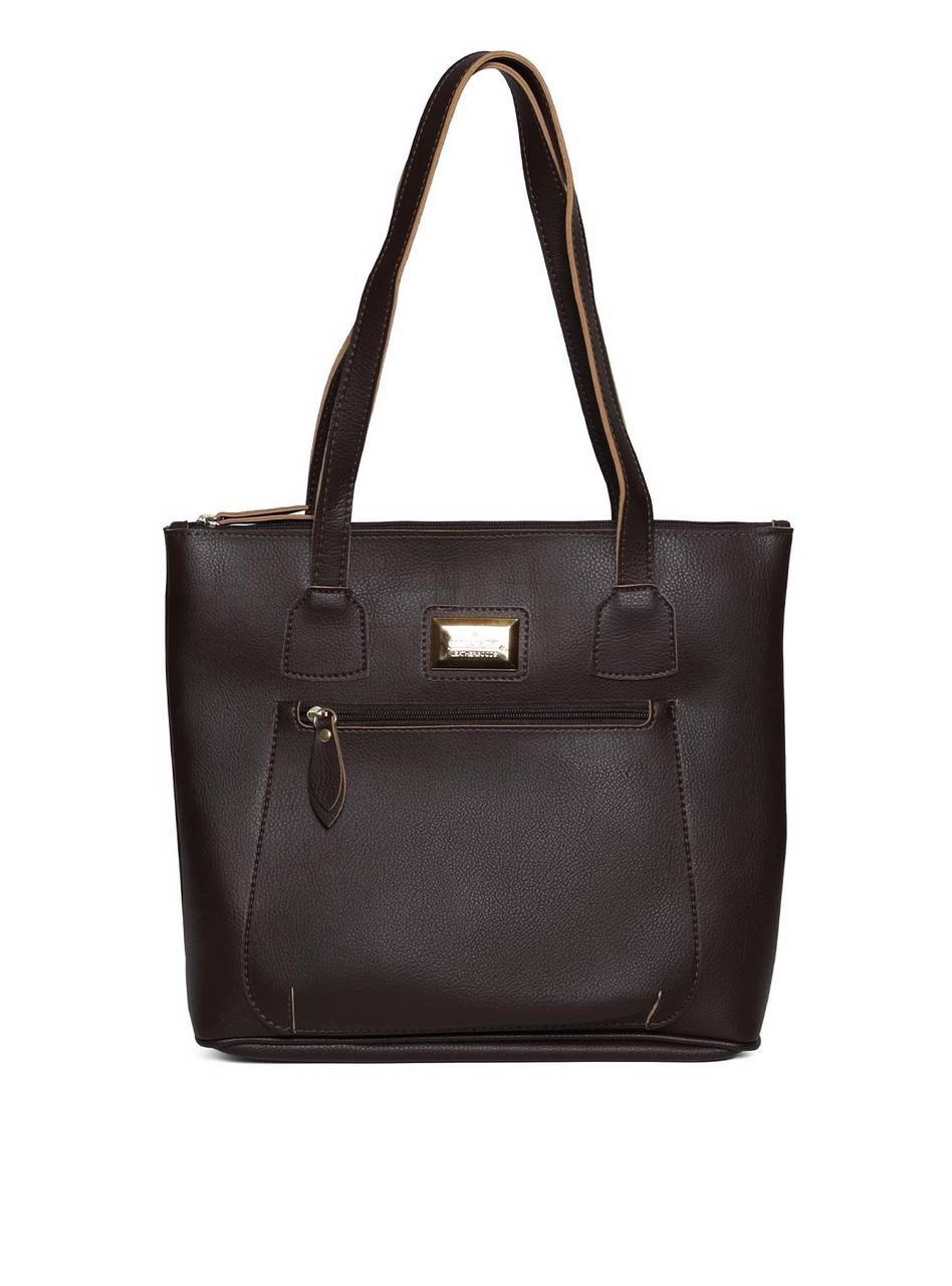 Bolsa Tote com Bolso Grande Frontal - Cacau BSI-5470 - CA