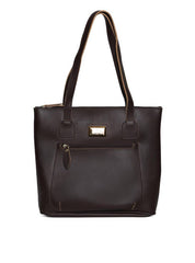 Bolsa Tote com Bolso Grande Frontal - Cacau BSI-5470 - CA