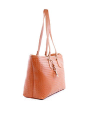 Bolsa Shopper em Tressê com Big Charm Removível - Castor BSI-6186 - CS