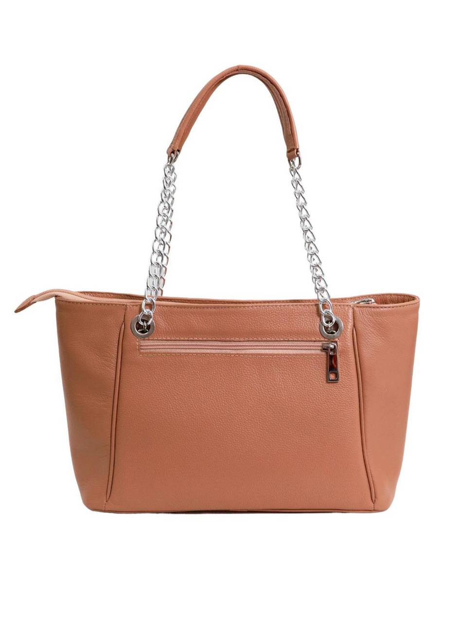 Bolsa Tote Couro Média Tiracolo Alça Nude BSI-5720 - NU