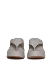Tamanco Plataforma de Dedo com Detalhes de Costura - Cinza SDI-11663 - CZ