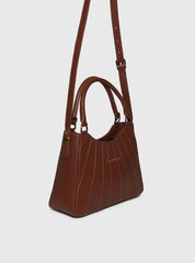 Bolsa Tote Tiracolo Média Couro - Cacau BSI-5955 - CA