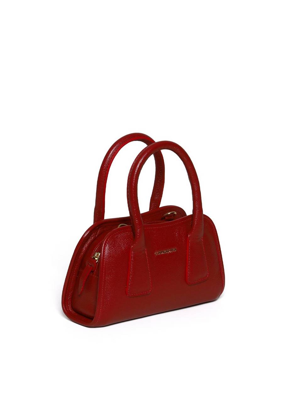 Bolsa Tote Tiracolo Costura Geométrica Vermelha  BSI-5985 - VE