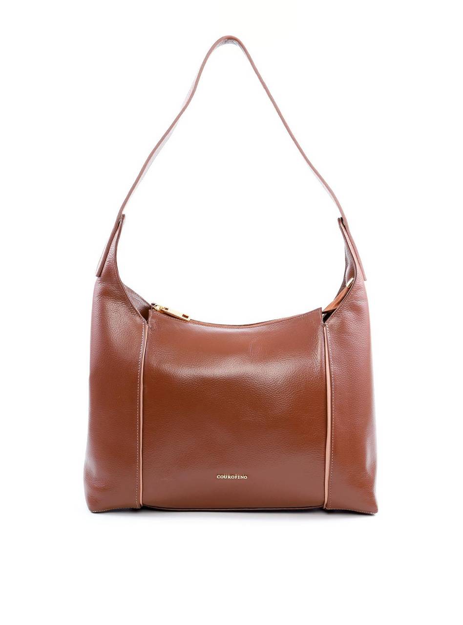 Bolsa Hobo Tiracolo Detalhes de Costura - Castor BSI-6083 - CS