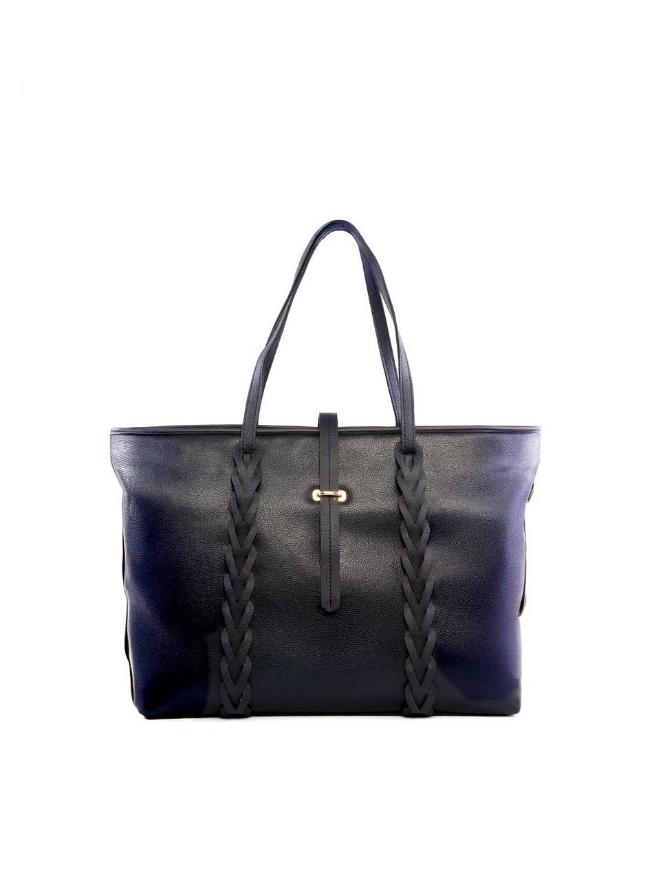 Bolsa Shopper com Trança e Passador - Preto BSI-6255 - PR