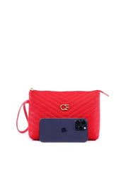 Bolsa Clutch com Detalhe de Costura - Vermelha BSI-6317 - VE