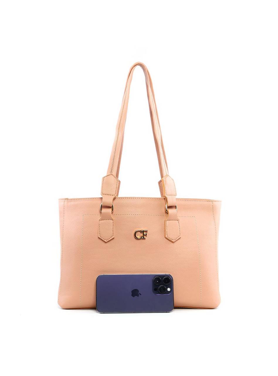 Bolsa Shopper Grande com Porta Moedas - Nude BSI-6393 - NU