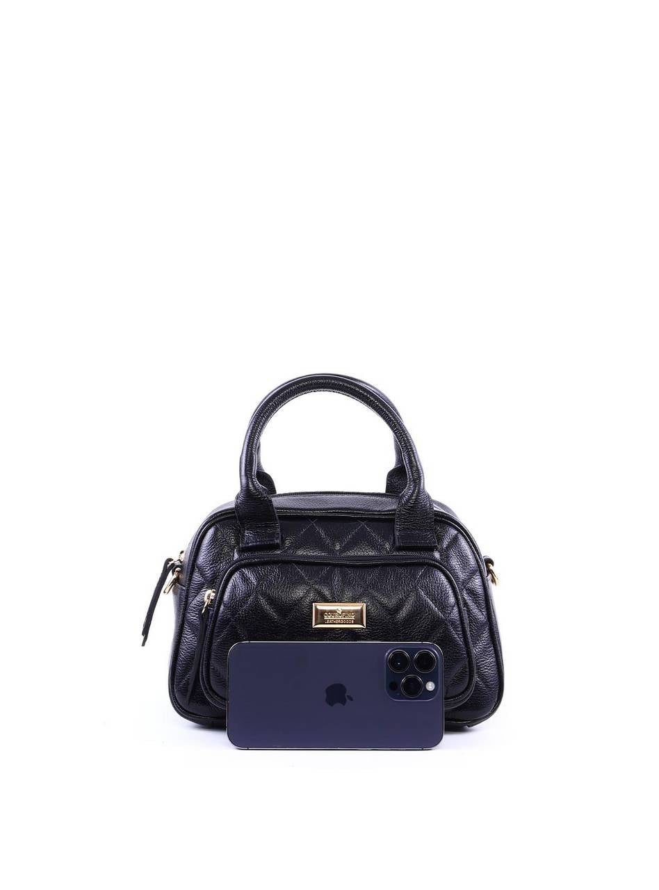 Bolsa Tote em Matelassê com Alça Dupla - Preta BSI-6367 - PR