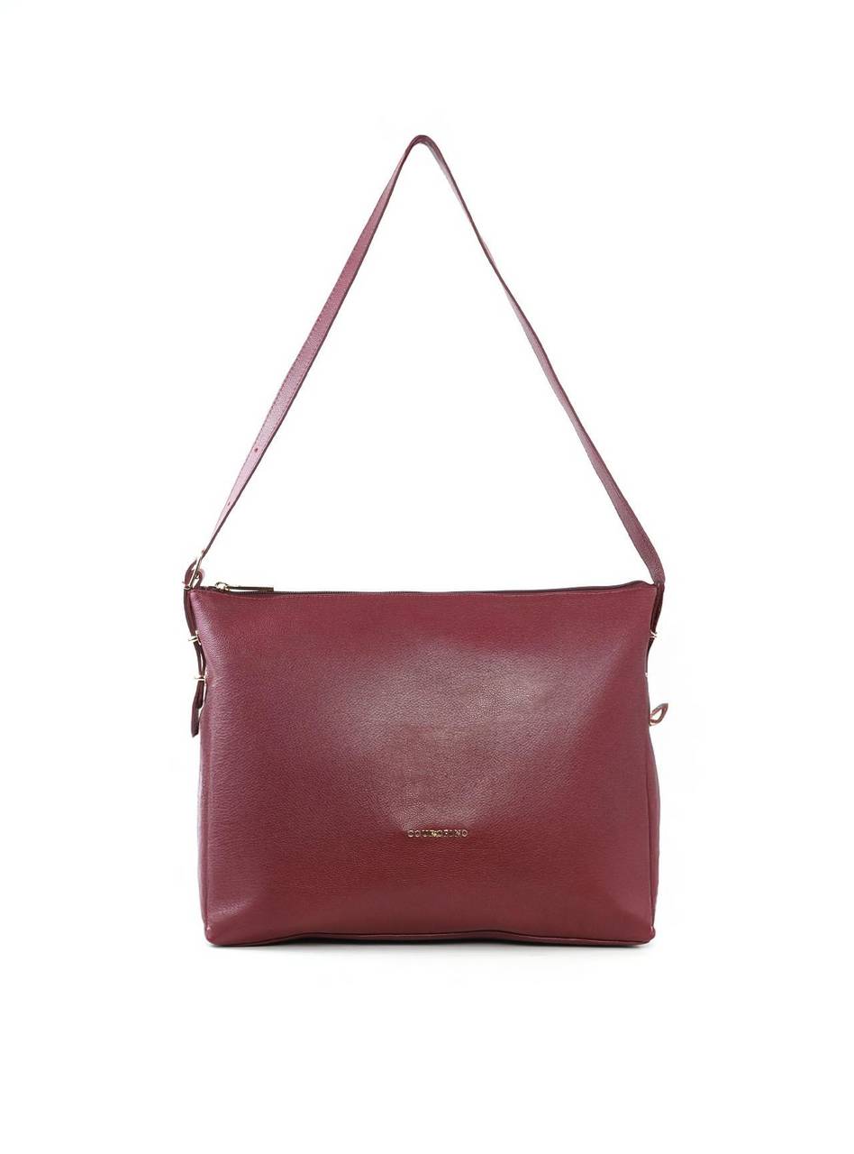 Bolsa Hobo Tiracolo com Passadores - Vinho BSI-5939 - VI