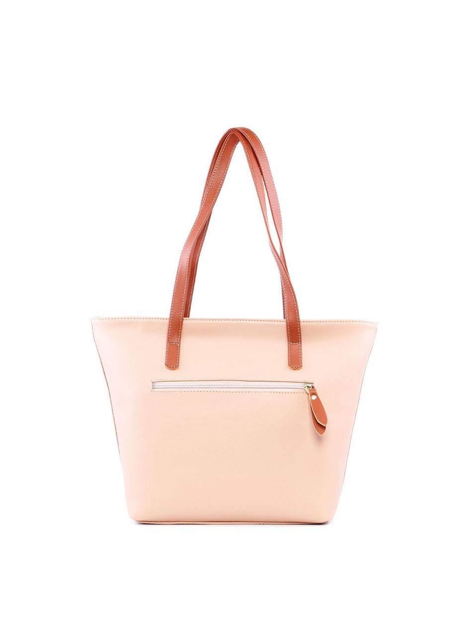 Bolsa Shopper com Costura Aparente - Nude BSI-6205 - NU
