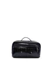 Necessaire Masculina Alça Mão Bolso Atrás Couro Preta NSI-108 - PR