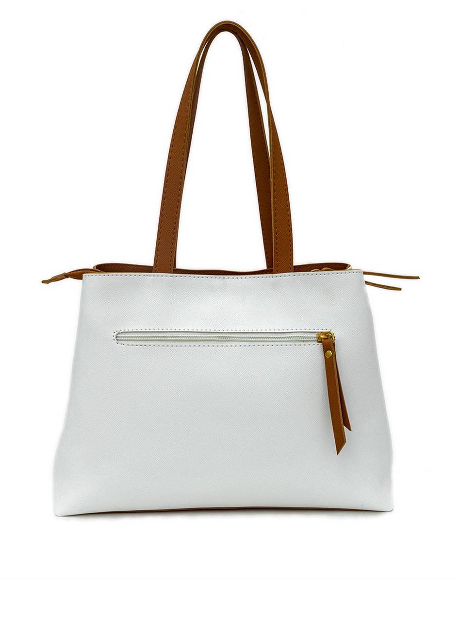Bolsa Shopper Média Tiracolo Lisa Branca BSI-5099 - BR