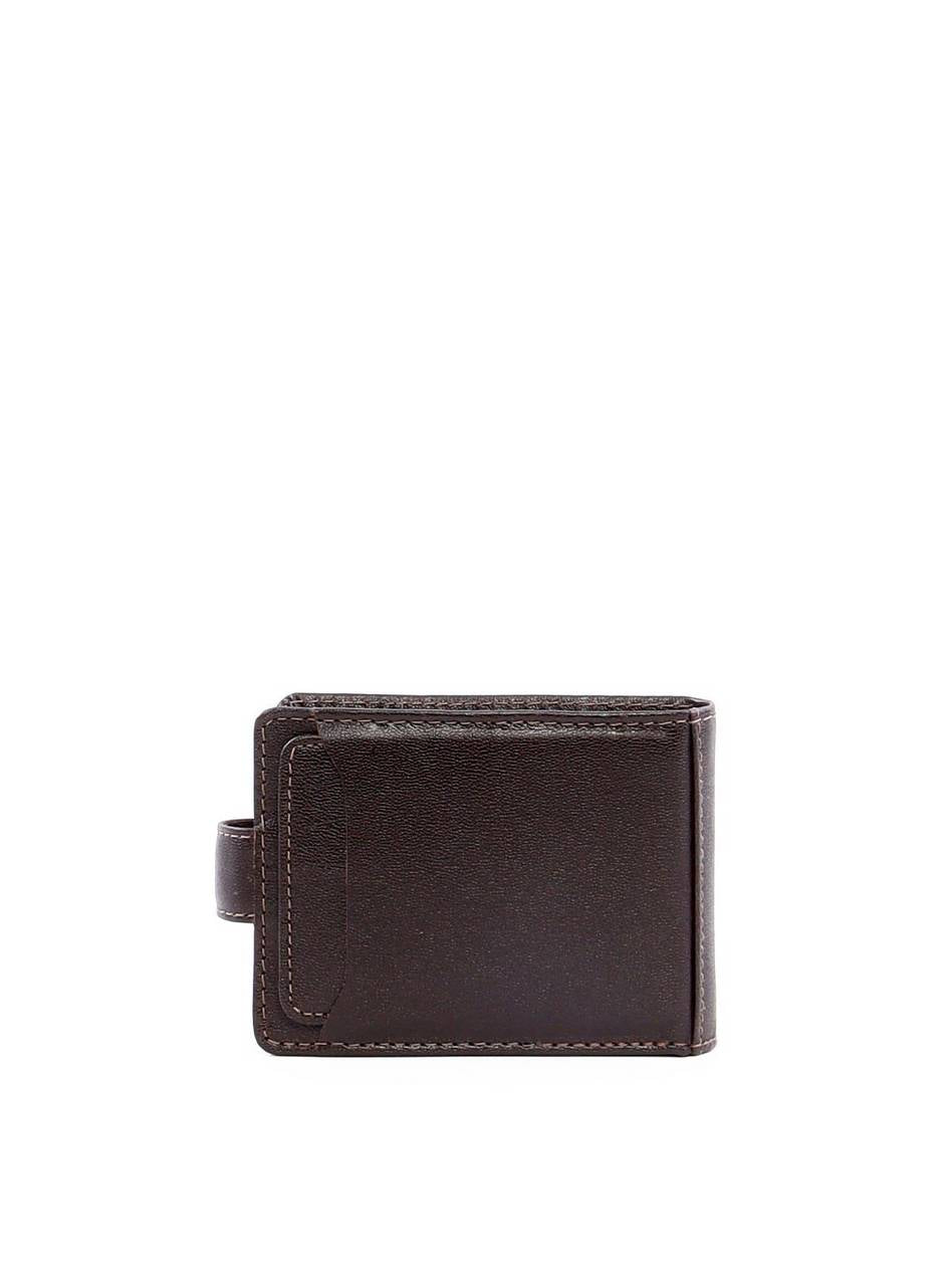 Carteira Masculina em Couro Clássica com Porta-Cartão Removível - Cacau CAI-1006 - CA