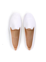 Mocassim Liso com Detalhe de Nervura - Branco SP - 12196 - BR