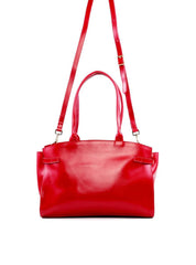 Bolsa Tote de Alça Dupla e Tiras Laterais - Vermelha BSI-6225 - VE