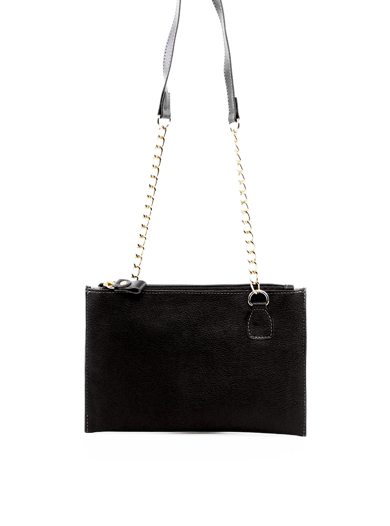 Bolsa Transversal com Alça de Corrente - Preta BSI-6254 - PR