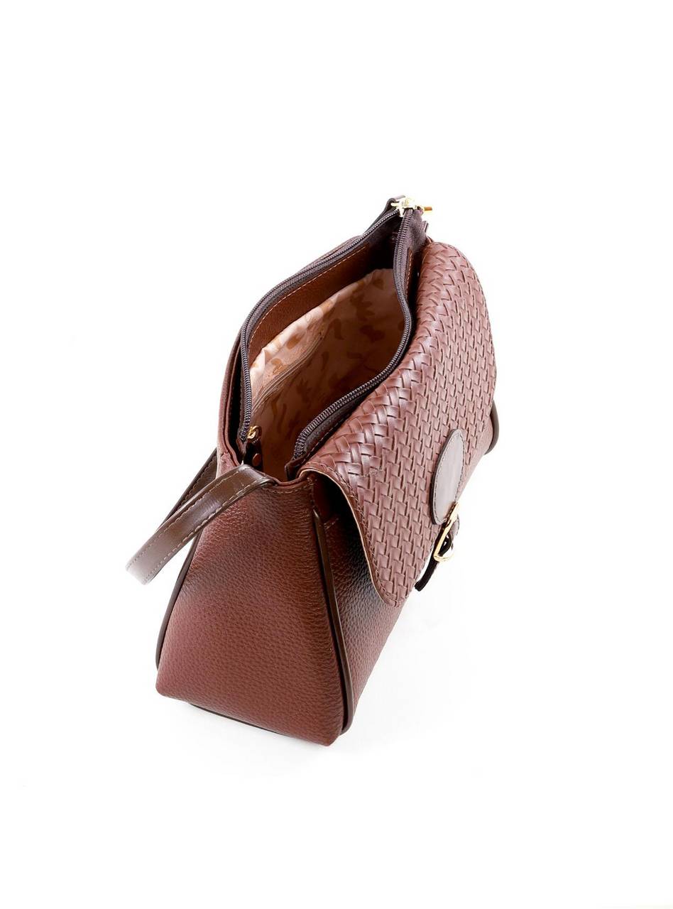 Bolsa Bag Transversal Média com Fivela - Cacau BSI-6418 - CA