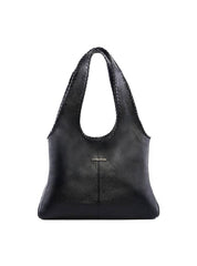 Bolsa Hobo Estilo Whipstitch - Preta BSI-6406 - PR
